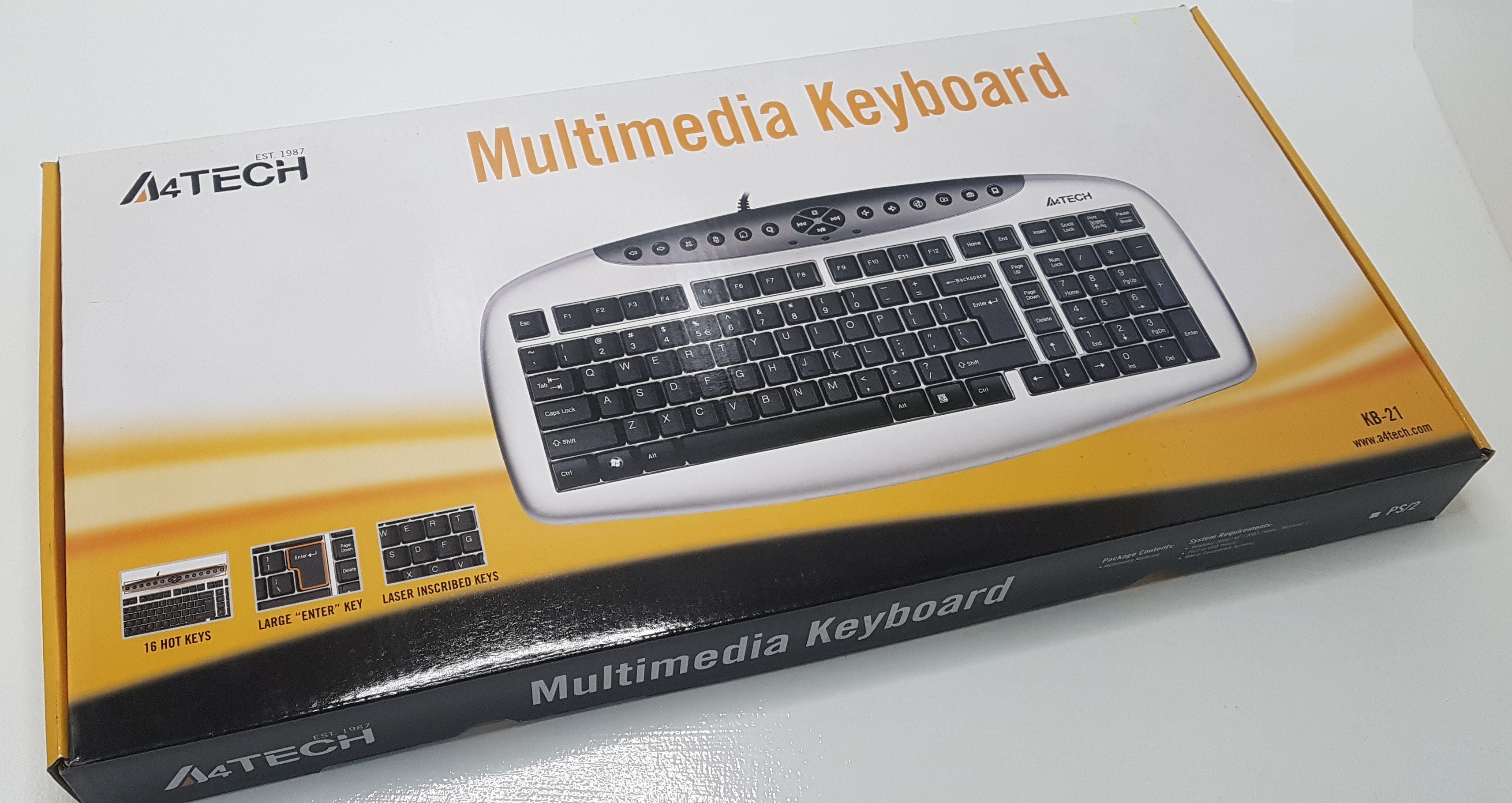 A4 TECH MULTİMEDİA KEYBOARD KLAVYE KB-21 PS2